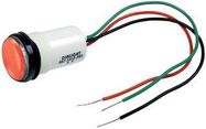 PANEL MOUNT INDICATOR, LED, 17.463MM, RED, 5V