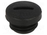 Stopper; M12; 1.5; IP54; polyamide; black; V-N-FS; Thread: metric HUMMEL