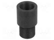 Thread adapter; Int.thread: PG9; Ext.thread: M16; polypropylene HUMMEL