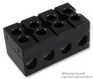 TERMINAL BLOCK, BARRIER, 4 POSITION, 18-4AWG