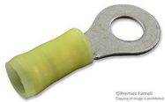 TERMINAL, RING TONGUE 1/4IN CRIMP YELLOW