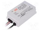 Power supply: switched-mode; LED; 65W; 69÷93VDC; 700mA; 180÷295VAC MEAN WELL