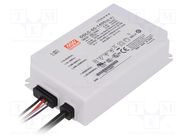 Power supply: switched-mode; LED; 65W; 34÷46VDC; 1400mA; IP67; 85% MEAN WELL