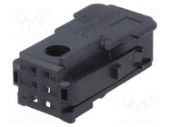 Accessories: protection cover; MQS; PIN: 6; black TE Connectivity