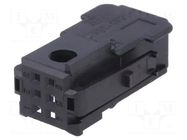 Protection cover; Micro Quadlock System; PIN: 6; black TE Connectivity