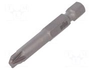 Screwdriver bit; PlusMinus PZ-type; SL/PZ2; Overall len: 50mm WIHA