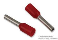 TERMINAL, FERRULE, 1.5MM, CRIMP, RED