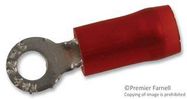 TERMINAL, RING TONGUE, #4, CRIMP, RED