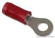 TERMINAL, RING TONGUE, #6, CRIMP, RED