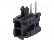 Connector: wire-board; socket; male; PIN: 2; Micro-Fit 3.0; THT MOLEX