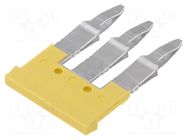 Comb bridge; orange; ways: 3 WEIDMÜLLER