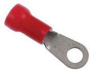 TERMINAL, RING TONGUE, 1/4", 8AWG, RED