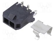 Socket; wire-board; male; Micro-Fit 3.0; 3mm; PIN: 2; Glow-Wire; SMT MOLEX