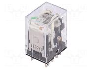 Relay: electromagnetic; DPDT; Ucoil: 24VDC; Icontacts max: 10A OMRON
