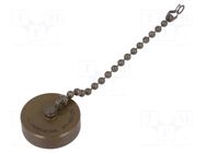 Protection cover; internal thread,threaded joint; olive; 97 AMPHENOL