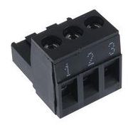 TERMINAL BLOCK PLUGGABLE, 3 POSITION, 22-12AWG