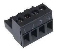 TERMINAL BLOCK PLUGGABLE, 4 POSITION, 22-12AWG