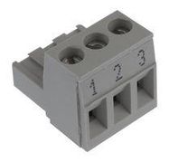 TERMINAL BLOCK PLUGGABLE, 3 POSITION, 22-12AWG