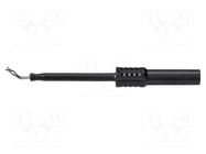 Measuring tip; 1A; black; Socket size: 4mm; Plating: nickel plated SCHÜTZINGER