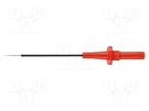 Probe tip; 5A; red; Socket size: 4mm; Plating: nickel plated; 1kVDC SCHÜTZINGER