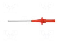 Measuring tip; 5A; 1kVDC; red; Socket size: 4mm; 20mΩ; L: 111mm SCHÜTZINGER