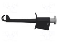 Clip-on probe; hook type; 20A; black; Insulation: polyamide; 4mm SCHÜTZINGER