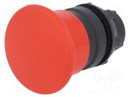 Switch: push-button; 22mm; Stabl.pos: 1; red; none; IP66; mushroom SCHNEIDER ELECTRIC
