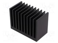 Heatsink: extruded; grilled; black; L: 50mm; W: 95mm; H: 70mm FISCHER ELEKTRONIK