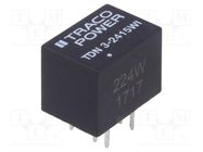 Converter: DC/DC; 3W; Uin: 9÷36V; Uout: 24VDC; Iout: 125mA; DIP; TDN3 TRACO POWER
