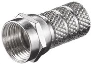 Twist-On F-Connector 5.2 mm, zinc - twist-on adapter made of zinc with nickel contacts