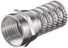 Twist-On F-Connector 6.0 mm, zinc - twist-on adapter made of zinc with nickel contacts