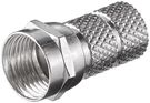 Twist-On F-Connector 6.5 mm, zinc - twist-on adapter made of zinc with nickel contacts
