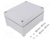 Enclosure: multipurpose; X: 163mm; Y: 201mm; Z: 98mm; TEMPO; ABS; grey FIBOX