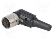 Connector: M16; plug; female; soldering; for cable; PIN: 7; 5A; 60V LUMBERG