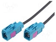 Cable; Fakra socket,both sides; straight; 2m 