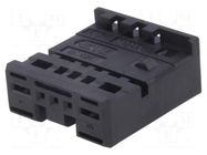 Connector: automotive; plug; female; MPQ,MQS; for cable; black TE Connectivity