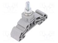 Splice terminal: rail; 35mm2; ways: 1; terminals: 1; screw terminal 