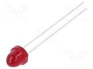 LED; 5mm; red; 5.4mcd; 50°; Front: convex; 1.9÷2.4V; No.of term: 2 BROADCOM (AVAGO)