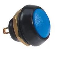 SWITCH, SPST, 0.4A, 32VAC, ROUND, BLUE