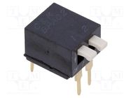 Switch: DIP-SWITCH; Poles number: 2; OFF-ON; 0.025A/24VDC; Pos: 2 C&K