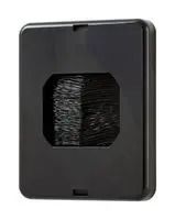 SMALL BRUSH PLATE W/SCREW, BLACK