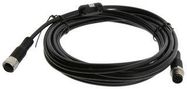 SENSOR CORD, 8POS, M12 PLUG-M12 RCPT, 1M