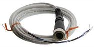 SENSOR CORD, 4POS M12 RCPT-FREE END, 3M