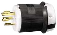 CONN, MAINS PLUG, 2P3W, 20A 480V, L8-20P, BLK/WHT