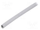 Insulating tube; silicone; light grey; -30÷200°C; Øint: 6mm; L: 1m FIX&FASTEN