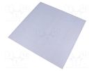 Heat transfer pad: silicone rubber; L: 300mm; W: 300mm; Thk: 0.3mm NINIGI