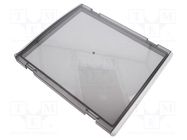 Inspection windows; polycarbonate; 331x277x28mm; IP65 FIBOX