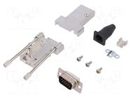 Connector: D-Sub; PIN: 15; plug; male; soldering; for cable; black ENCITECH