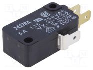 Microswitch SNAP ACTION; 5A/250VAC; without lever; SPDT; ON-(ON) OMRON Electronic Components