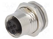 Connector: M12; socket; PIN: 5; female; A code-DeviceNet / CANopen TE Connectivity